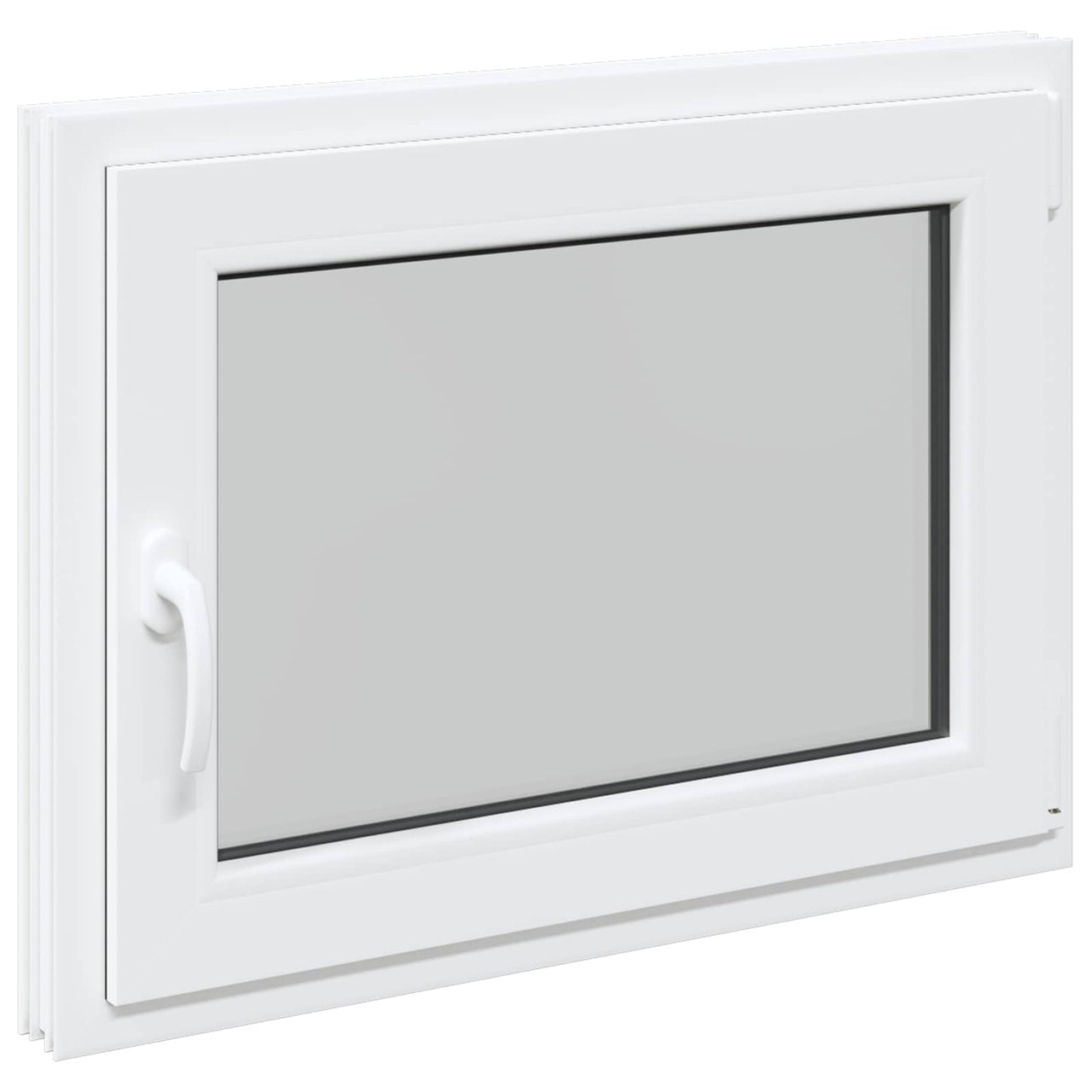 Ventana de sótano RISOR 80 x 50 cm PVC y vidrio Blanco