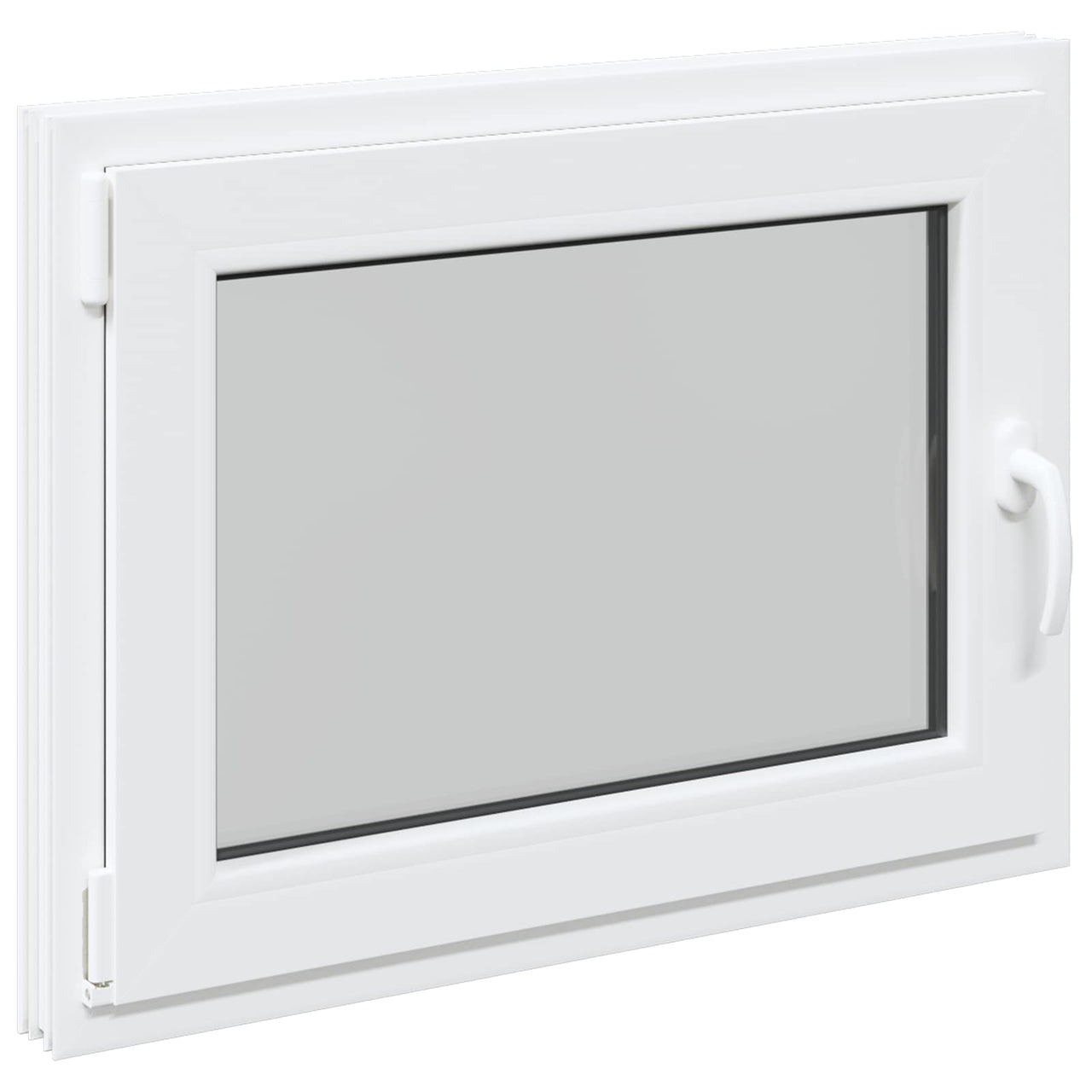 Fenêtre de sous-sol RISOR 100 x 50 cm PVC et verre Blanc 
