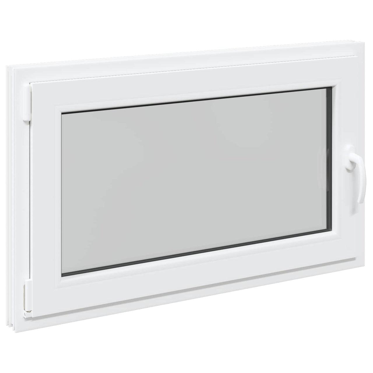 Fenêtre de sous-sol RISOR 100 x 60 cm PVC et verre Blanc 