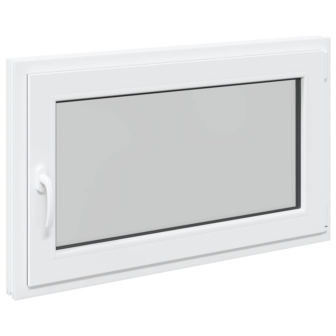Fenêtre de sous-sol RISOR 100 x 70 cm PVC et verre Blanc 