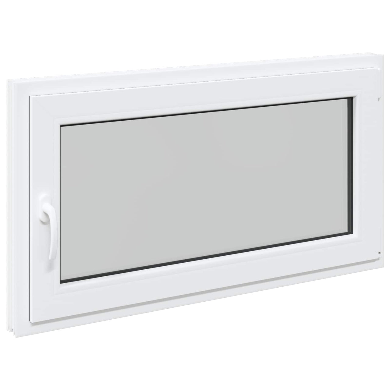 Fenêtre de sous-sol RISOR 110 x 50 cm PVC et verre Blanc 