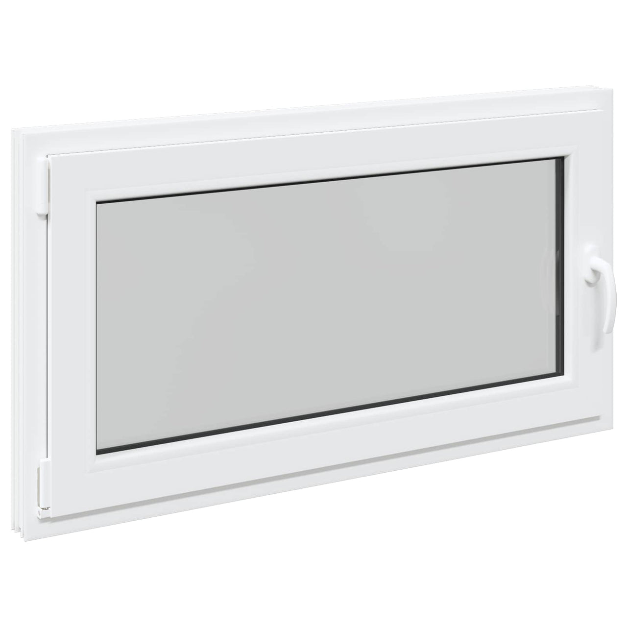 Fenêtre de sous-sol RISOR 110 x 60 cm PVC et verre Blanc 