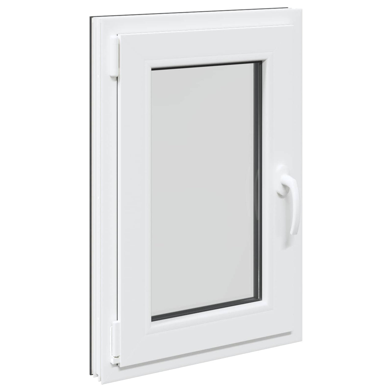 Ventana de sótano RISOR 50 x 75 cm PVC y vidrio Gris antracita