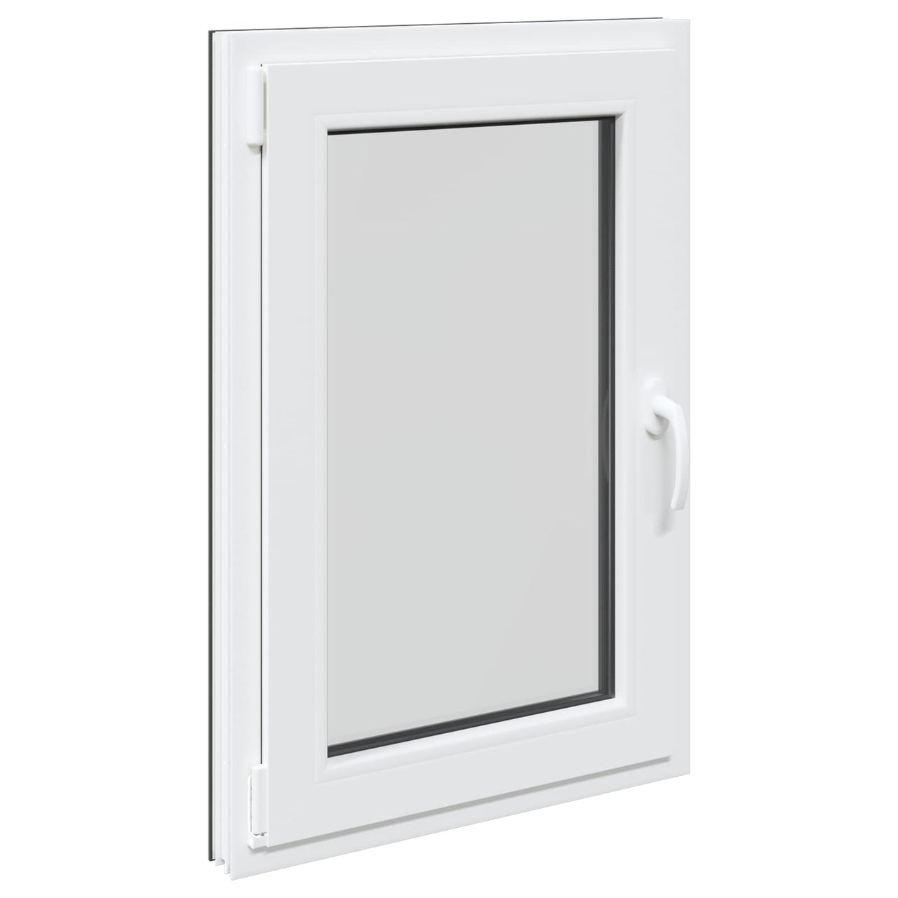 Ventana de sótano RISOR 60 x 100 cm PVC y vidrio Gris antracita