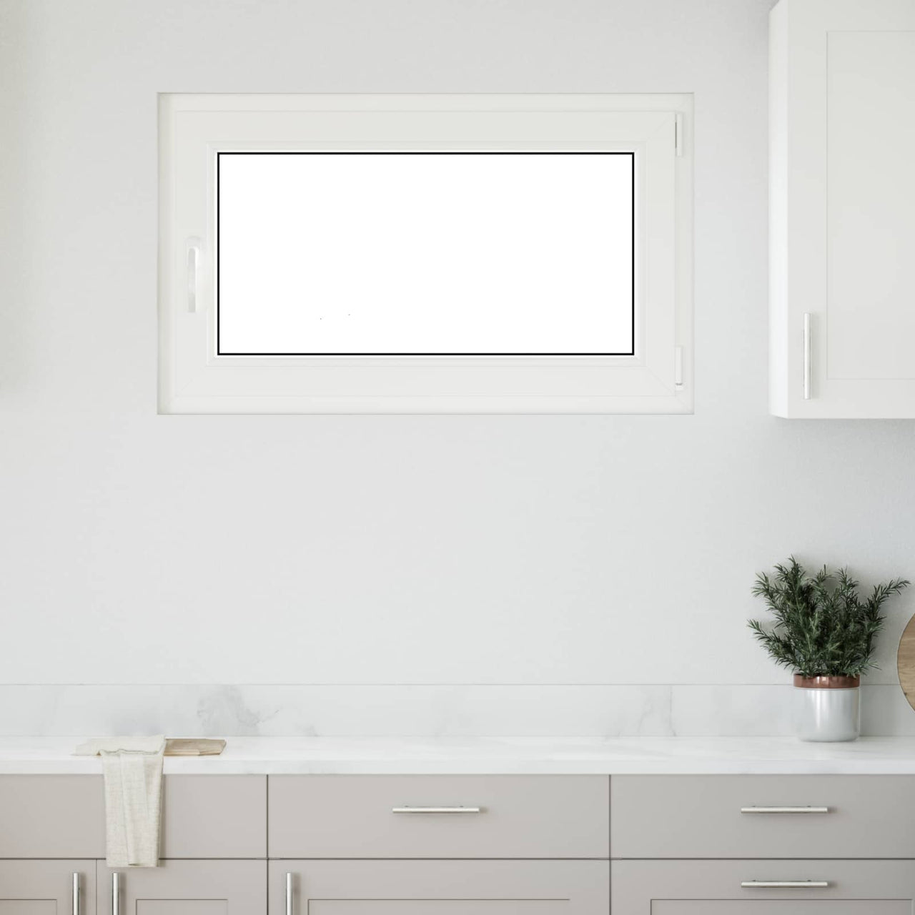 Fenêtre de sous-sol RISOR 100 x 60 cm PVC et verre Gris anthracite 