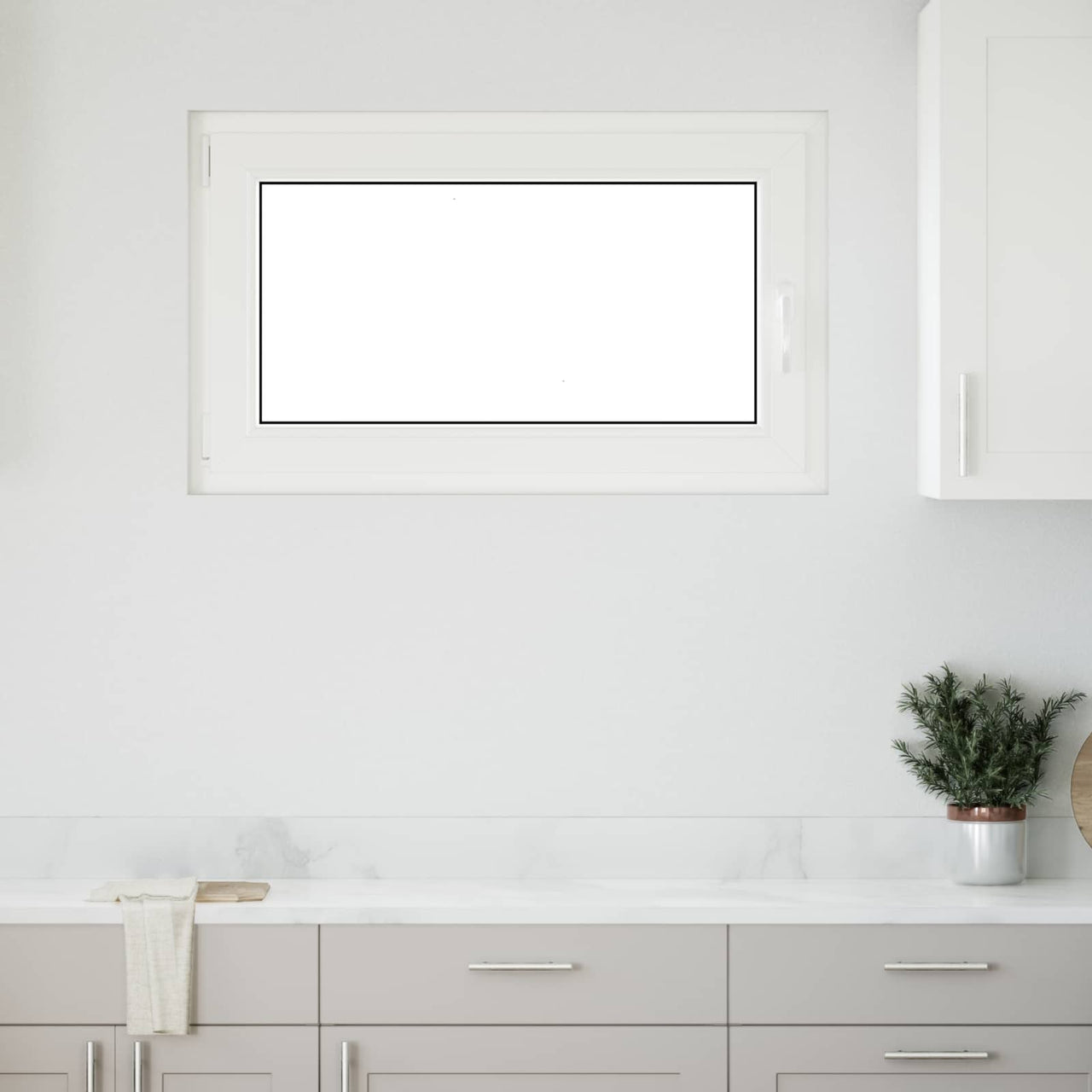 Fenêtre de sous-sol RISOR 100 x 70 cm PVC et verre Gris anthracite 