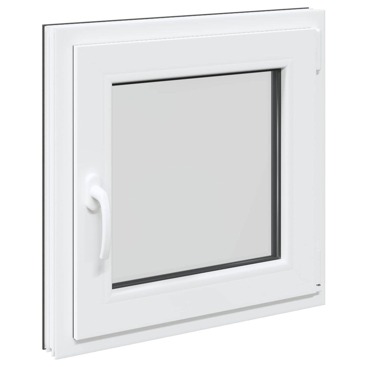 Ventana de sótano RISOR 60 x 60 cm PVC y vidrio Gris antracita