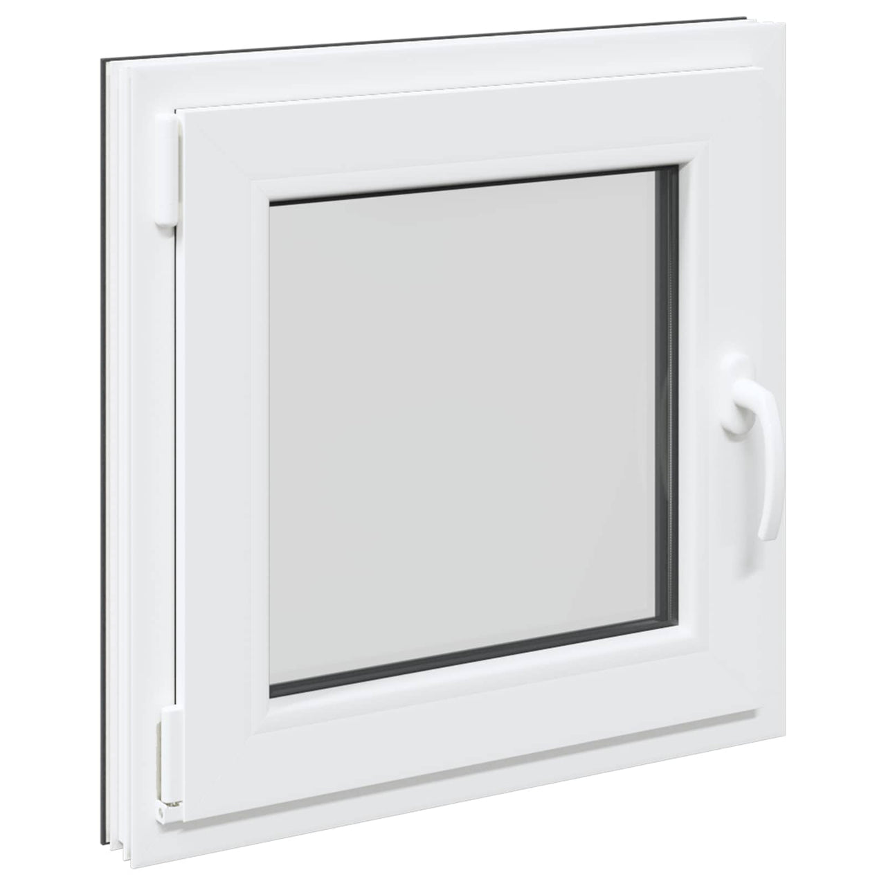 Ventana de sótano RISOR 60 x 60 cm PVC y vidrio Gris antracita