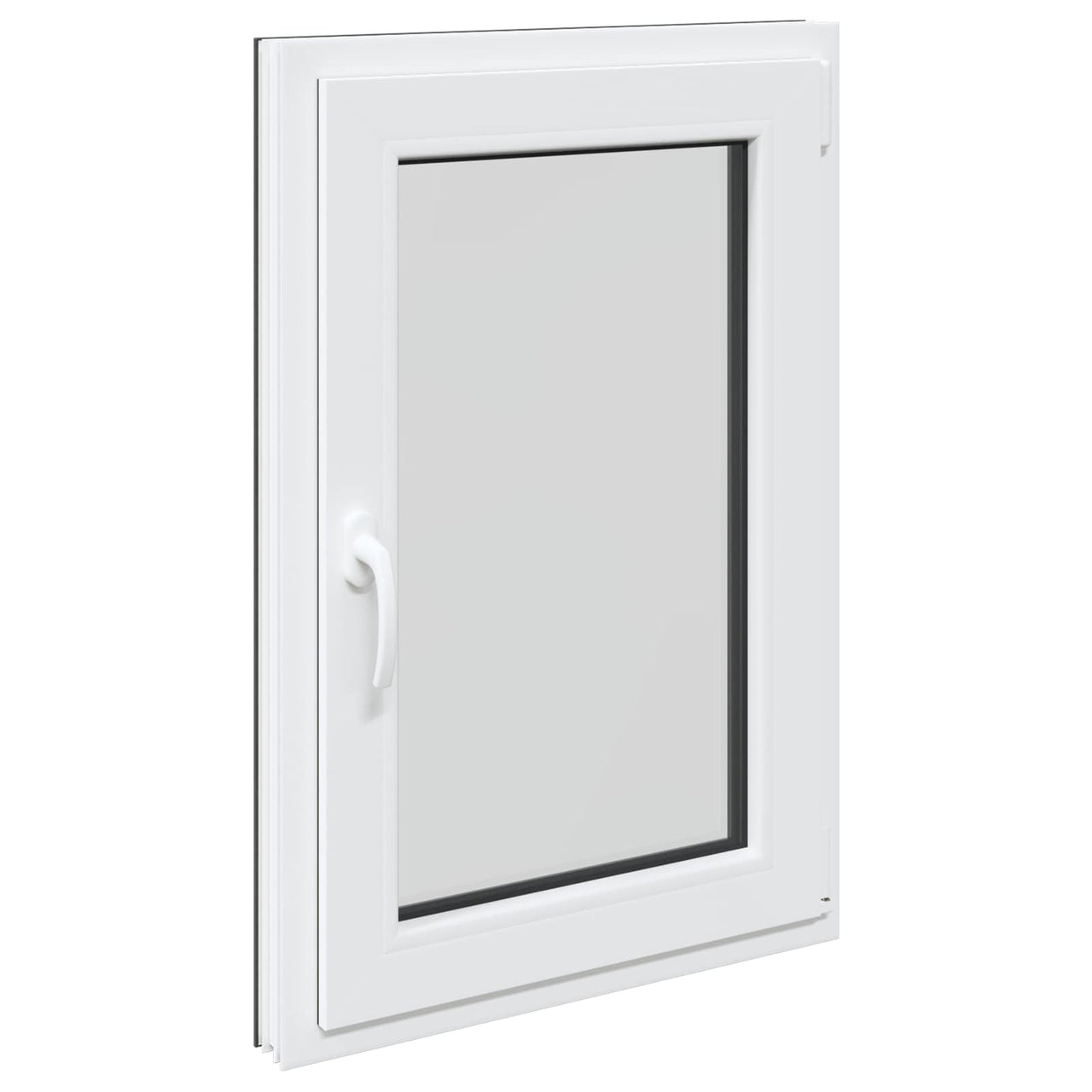 Ventana de sótano RISOR 60 x 90 cm PVC y vidrio Gris antracita