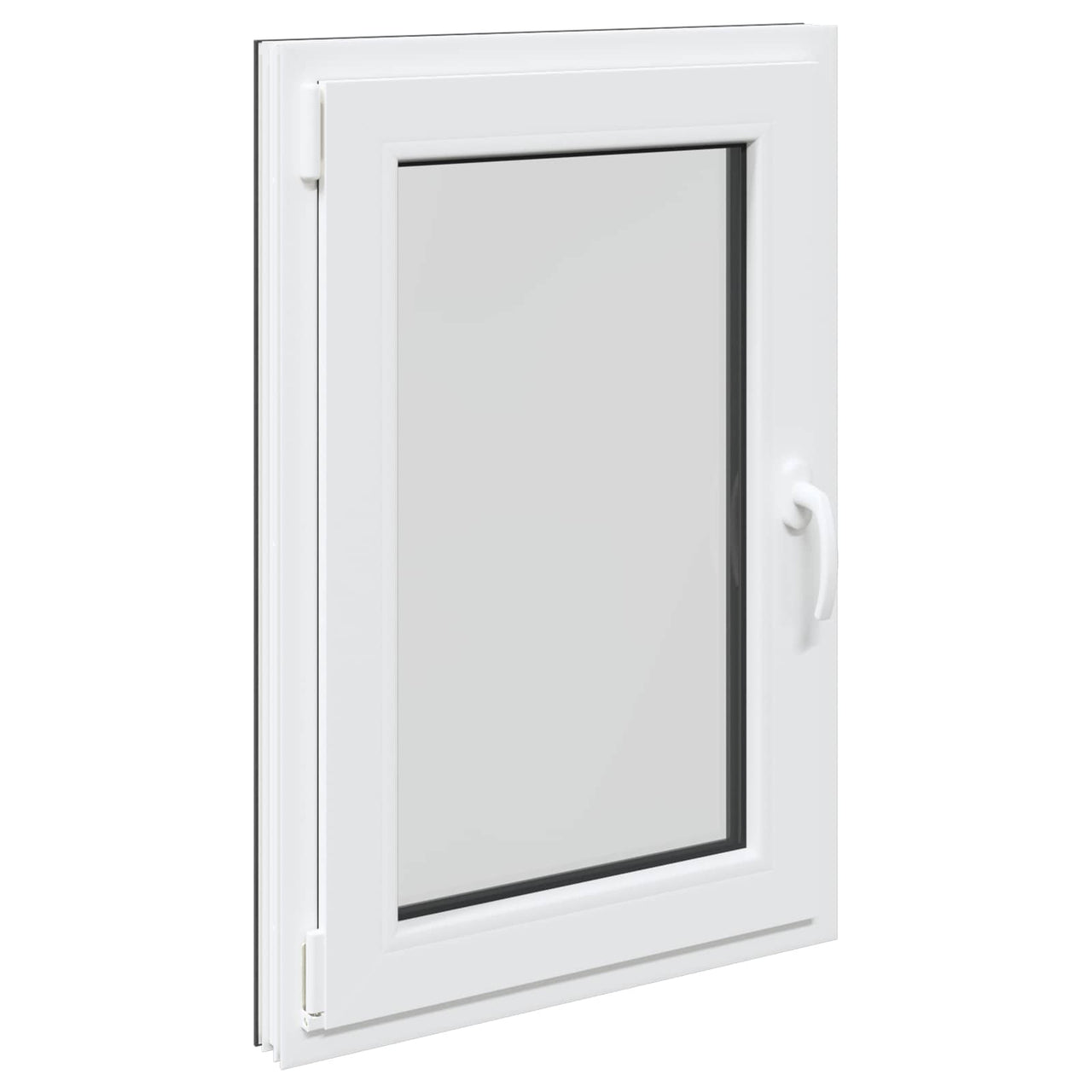 Ventana de sótano RISOR 60 x 100 cm PVC y vidrio Gris antracita