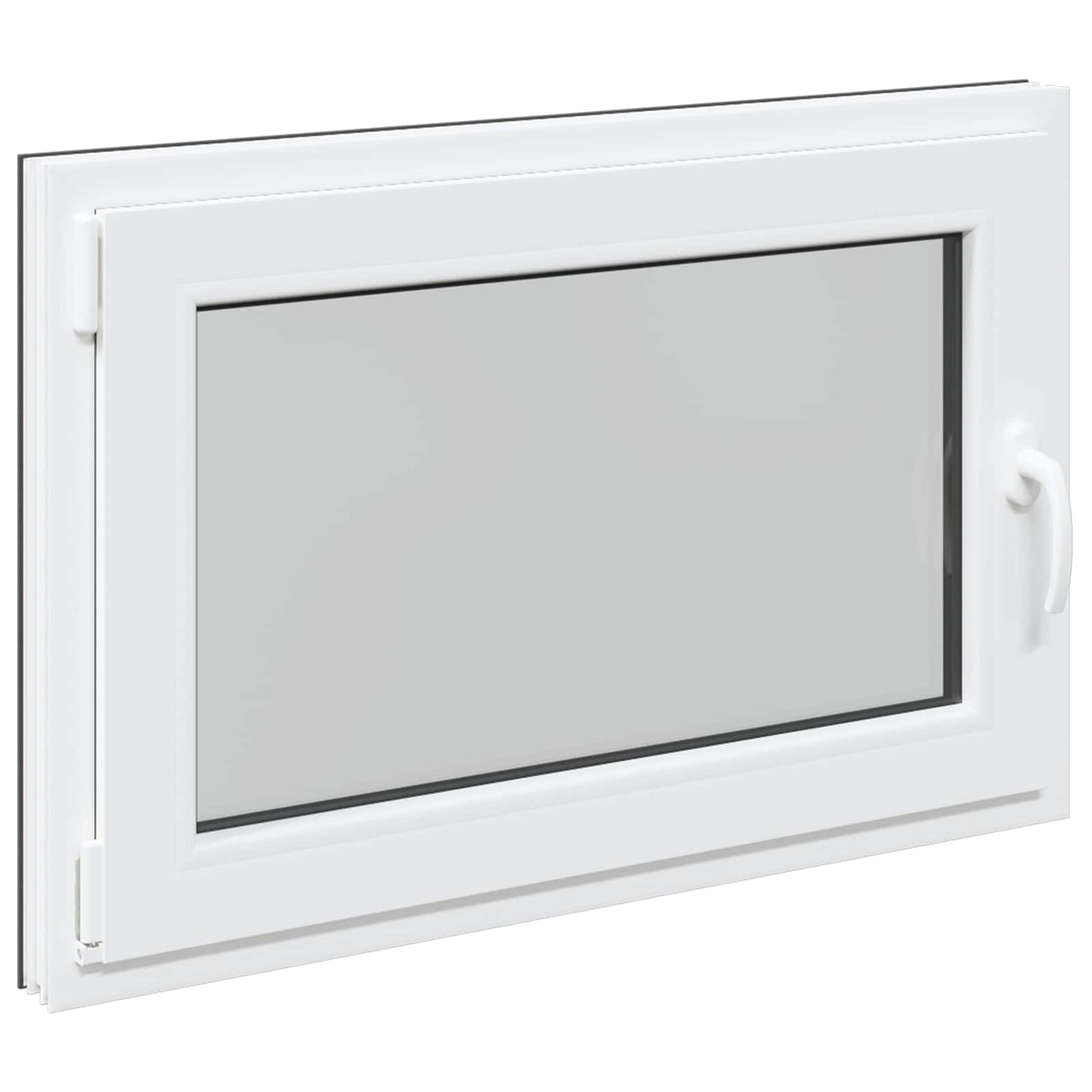Ventana de sótano RISOR 90 x 60 cm PVC y vidrio Gris antracita