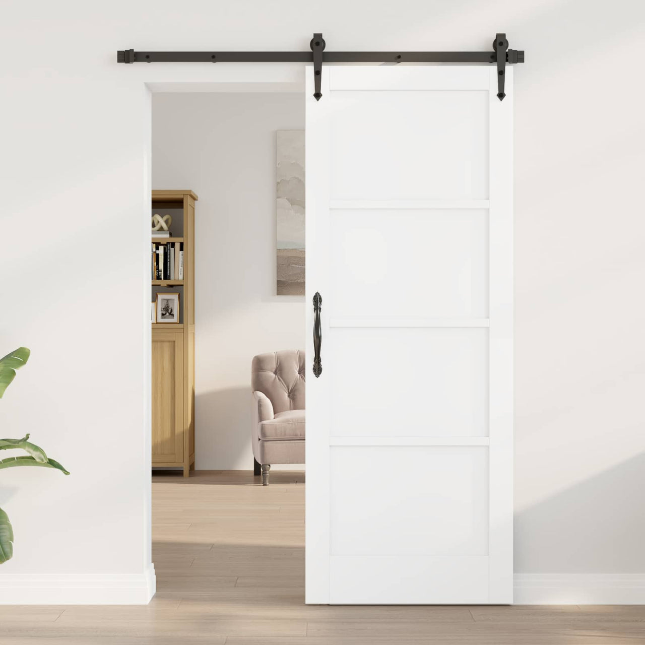 Porte intérieure blanche 78 x 202 cm contreplaqué 