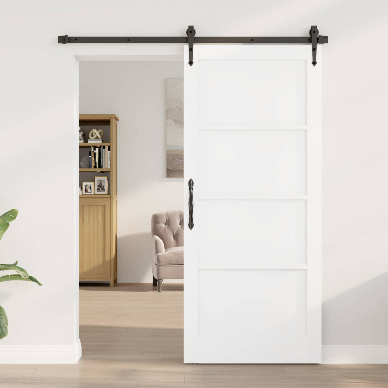 Porte intérieure blanche 86 x 198,5 cm contreplaqué 