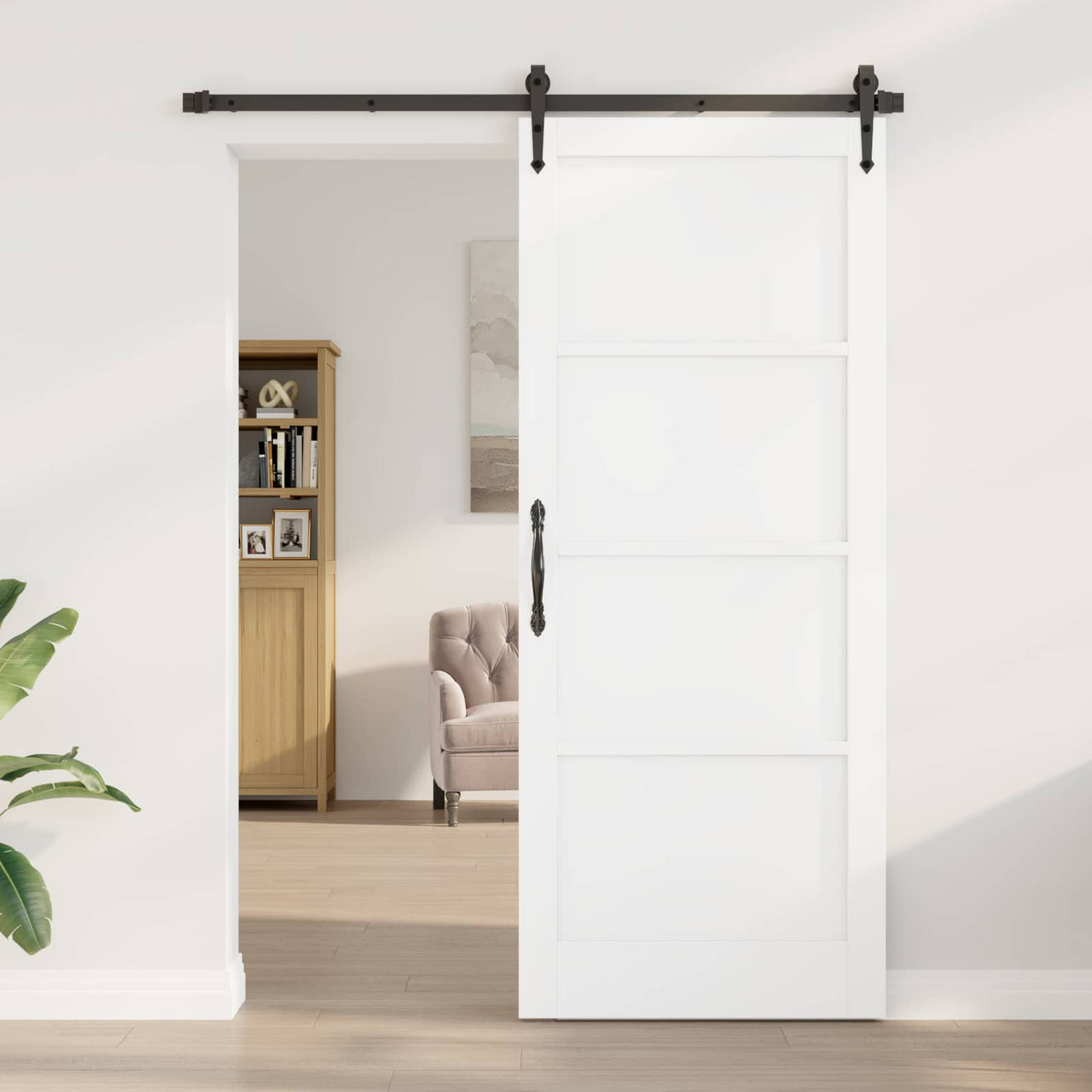 Porte intérieure blanche 86 x 211 cm contreplaqué 