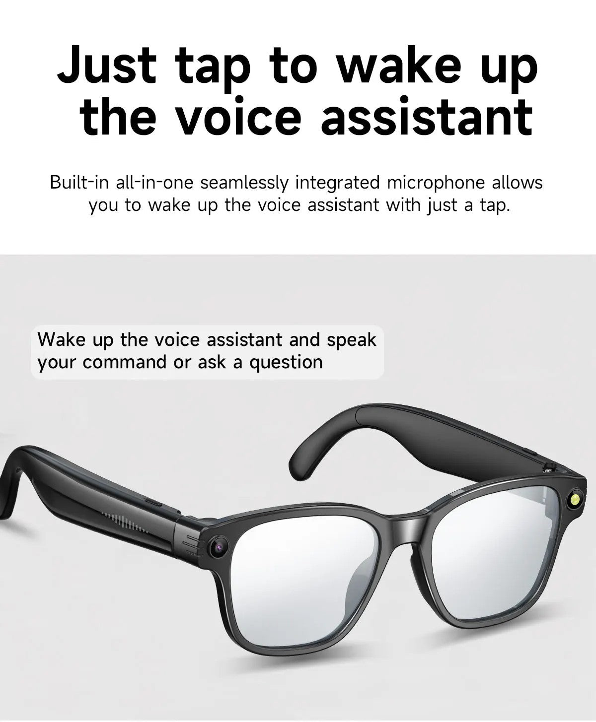 Gafas Inteligentes 4K Ultra HD EBOX – Cámara 8MP, Traducción IA y Música Bluetooth - Vetonek