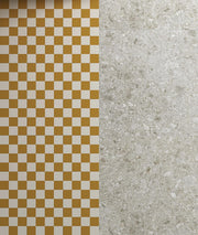 Ambiente baño con suelo hidráulico Amalfi Teja - Vetonek