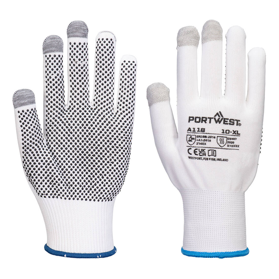 Guantes Grip 13 PVC Dotted Touchscreen - Pack de 12 pares Vetonek