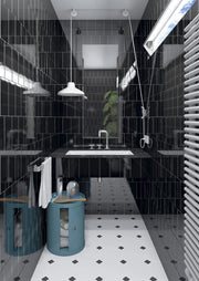 Ambiente con azulejo metro Génova - Vetonek