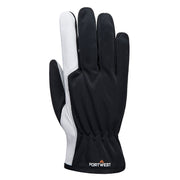 Guante Mechanic 120 con palma de piel Gris - Portwest A281