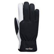 Guante Mechanic 120 con palma de piel y forro Gris - Portwest A282