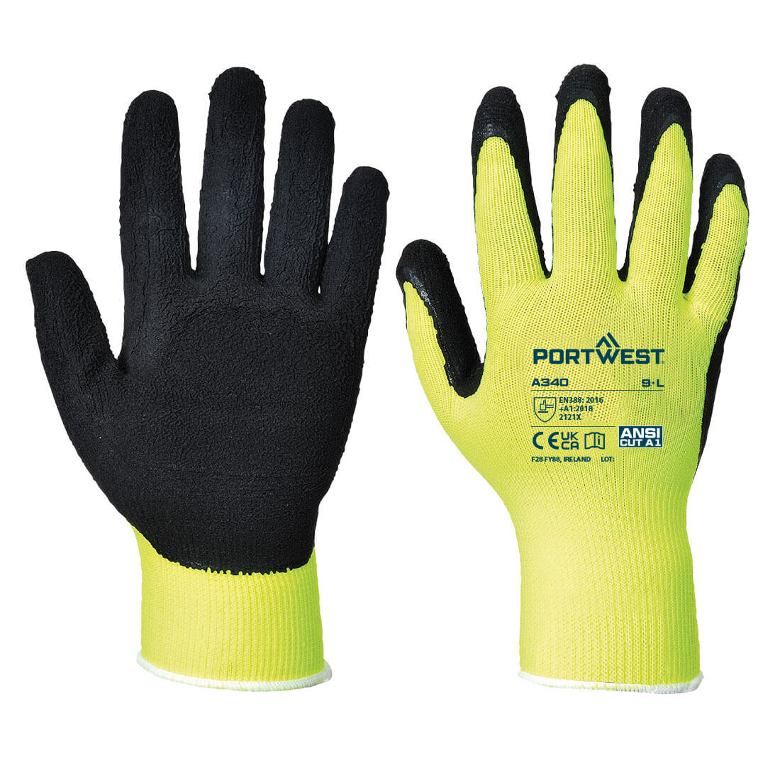 Guante Grip de Alta Visibilidad - Látex Vetonek