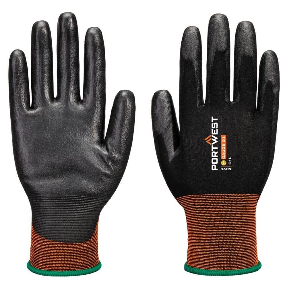 Guante GP Grip 21 PU Negro - Portwest A376