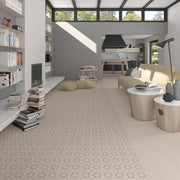 Ambiente con baldosa terrazo Imperia Crema - Vetonek