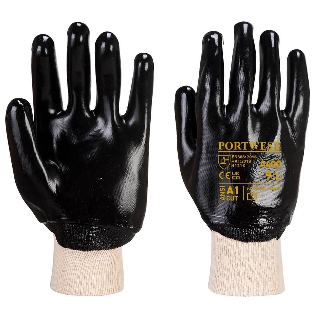 Guantes de PVC con Puño Elástico y Soporte Interior de Algodón Vetonek