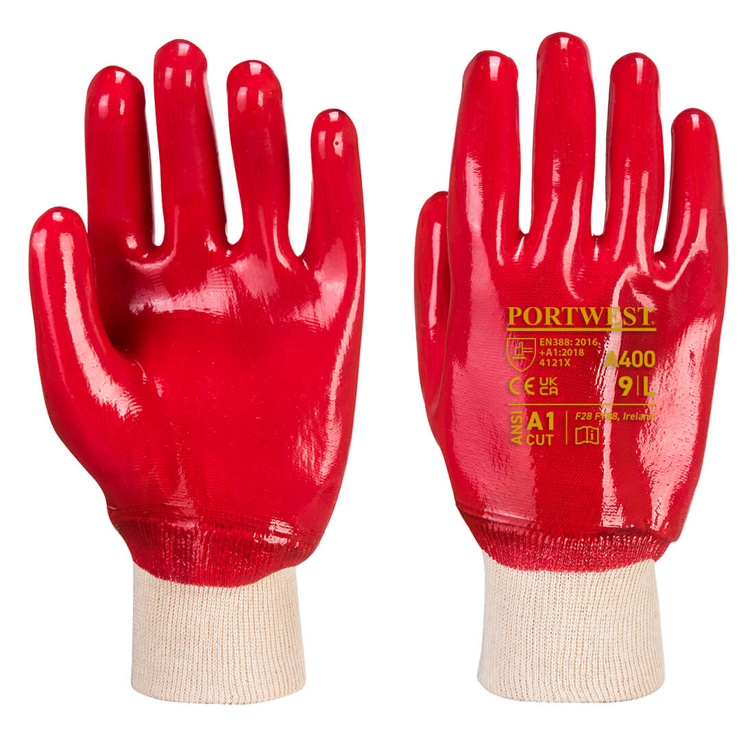 Guantes de PVC con Puño Elástico y Soporte Interior de Algodón Vetonek