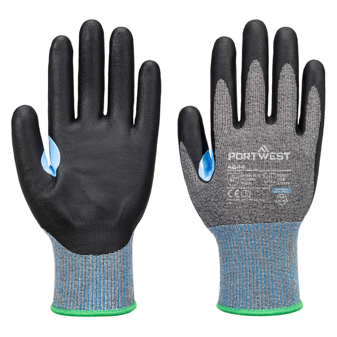 Guante CS Cut D15 Nitrile Gris/Negro - Portwest A644