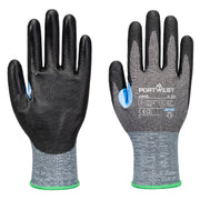 Guante CS Cut D21 PU Gris/Negro - Portwest A649