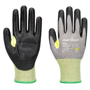 Guante CS Cut E15 PU Gris/Negro - Portwest A651