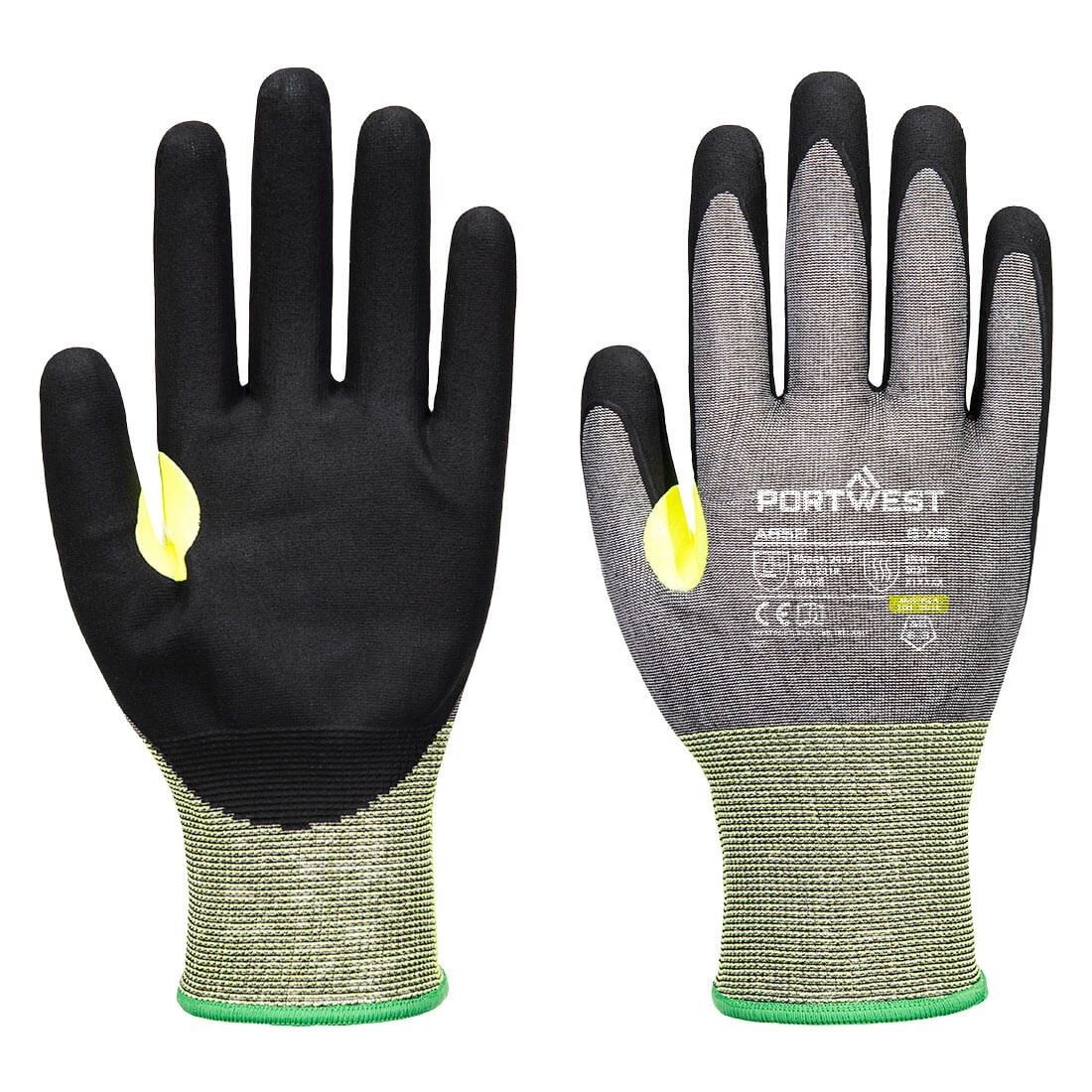 Guante CS Cut E21 Gris/Negro - Portwest A652