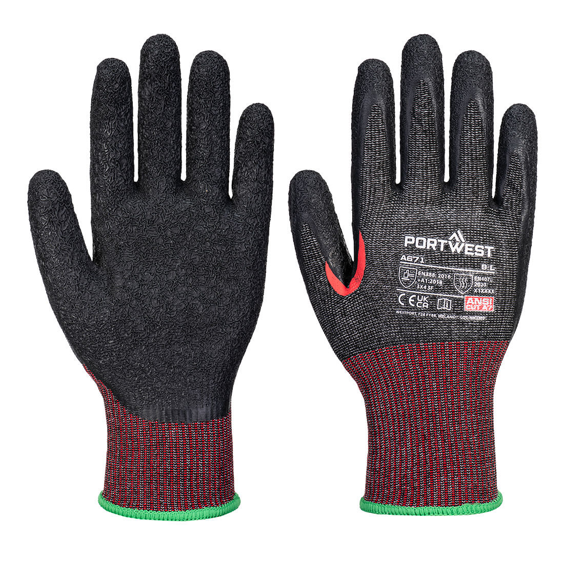 Guantes CS Corte F13 Látex - Alta Protección y Visibilidad Vetonek