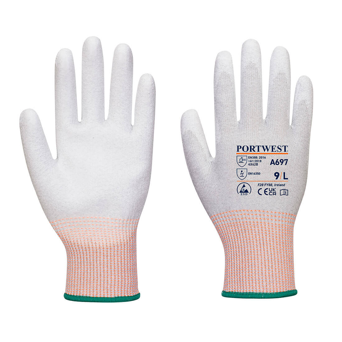 Guante LR13 ESD Palma de PU (Pack de 12) - Protección y Dexteridad Vetonek
