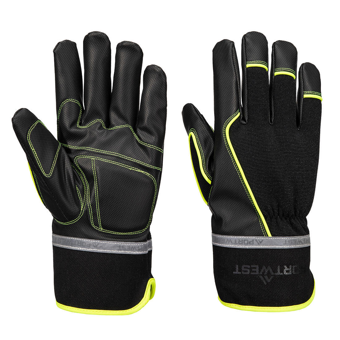 Guante mecánico impermeable Cold 450 de PU Negro - Portwest A753