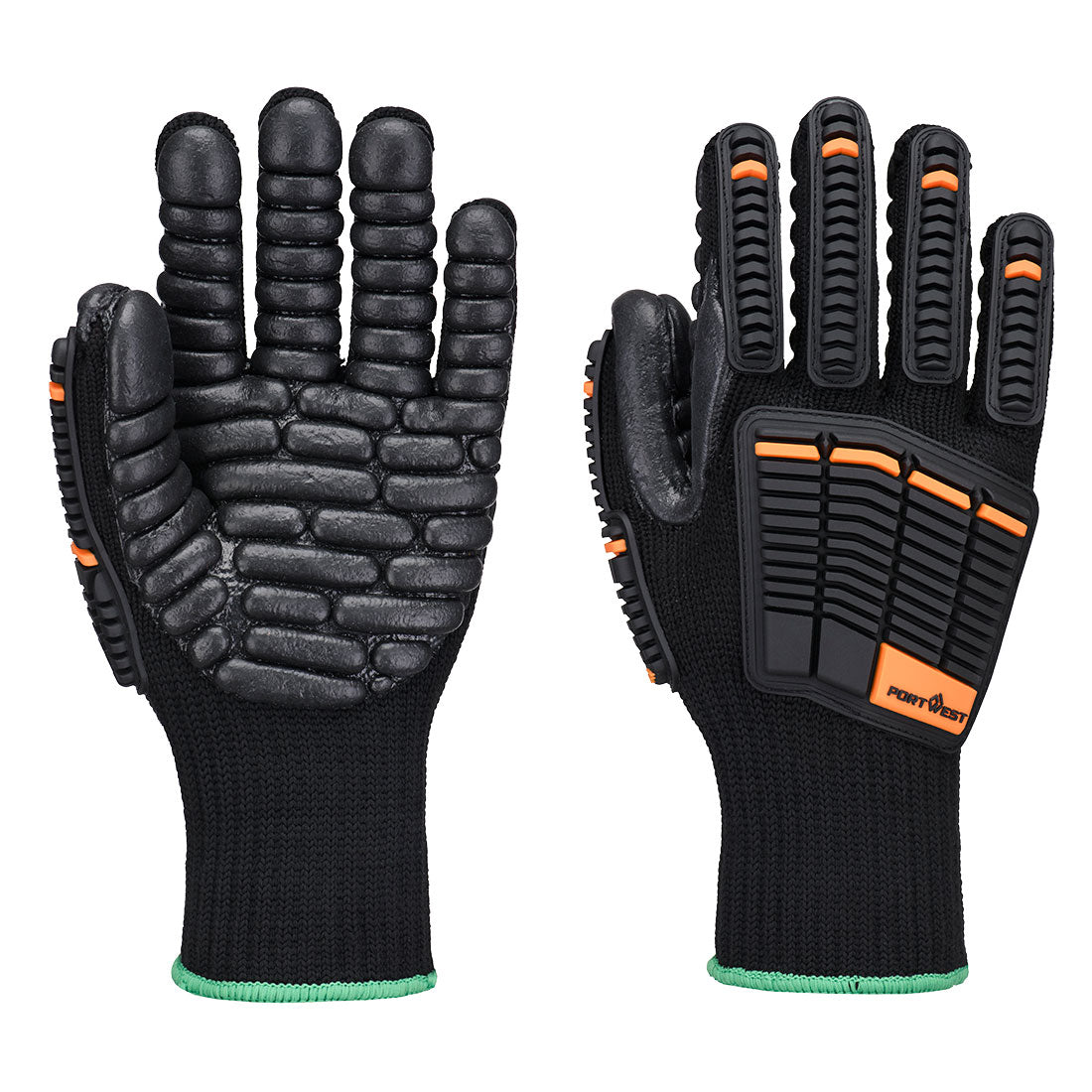 Anti-Vibration Impact 10 guante Negro - Portwest A797