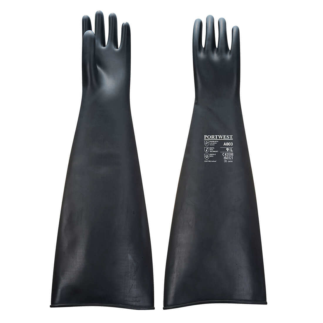 Guante grueso de látex 600mm: Protección y resistencia Vetonek