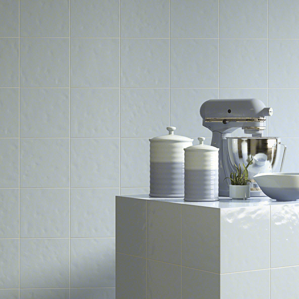 Cocina con azulejo artesanal Perugia Celeste - Vetonek