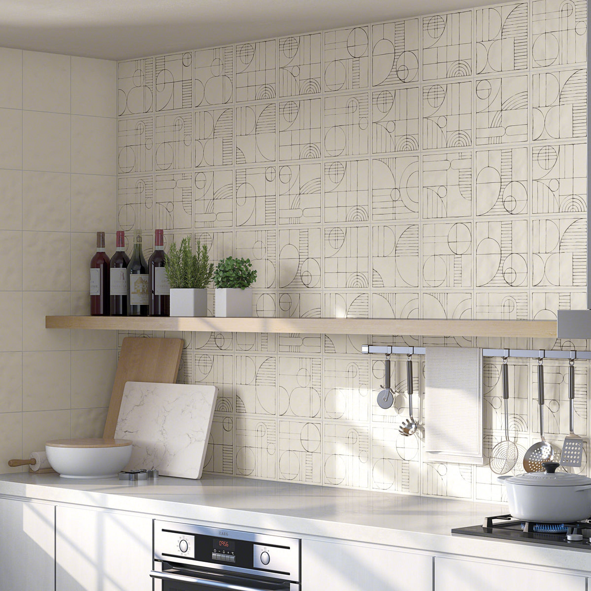 Cocina con azulejo artesanal Perugia Trevi - Vetonek
