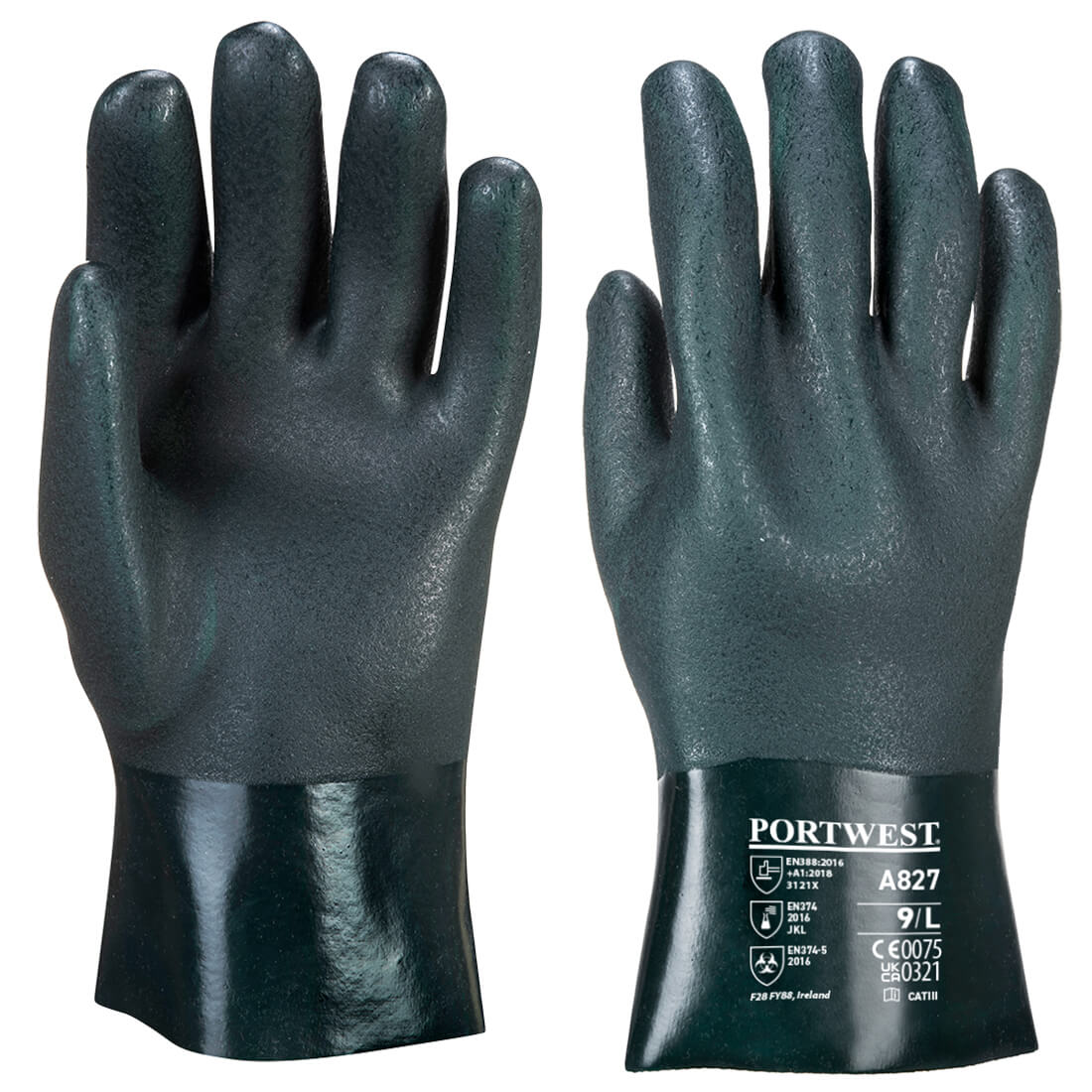 Guante de PVC de Doble Inmersión - 27cm Vetonek