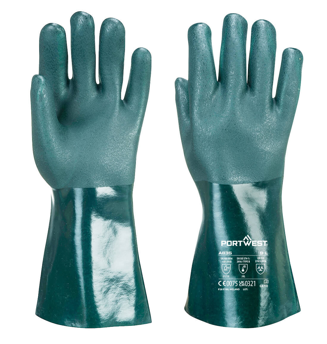 Guante de PVC de Doble Inmersión - 35cm Vetonek