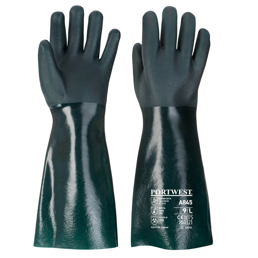 Guante de PVC de doble inmersión - 45 cm Vetonek