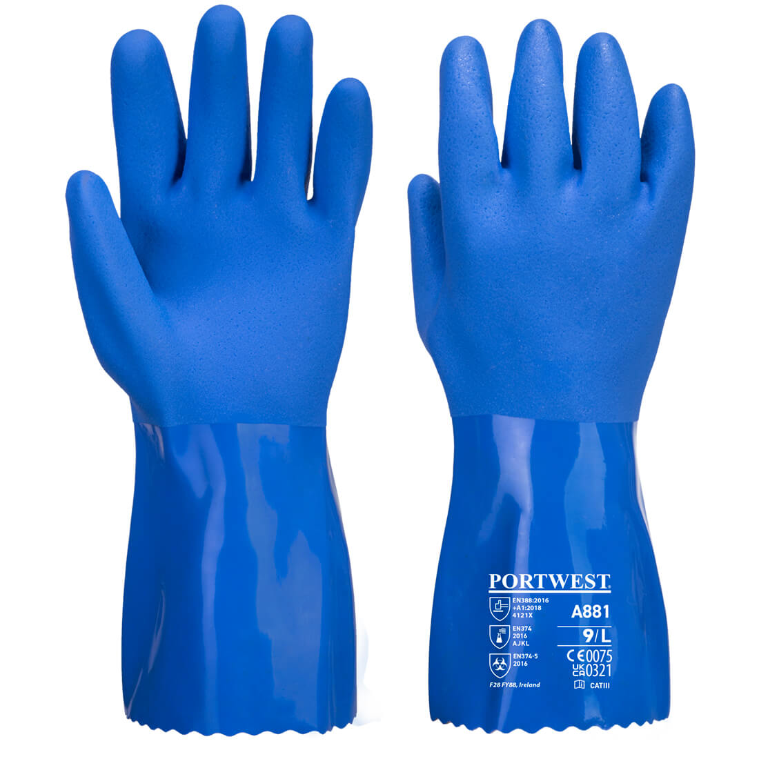 Guante químico de PVC Marine Ultra - Protección y Comodidad Vetonek