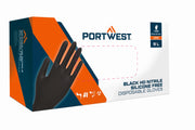 Guante desechable naranja HD (pack 100) Negro - Portwest A930