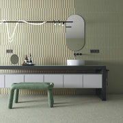 Ambiente con azulejo mate Rapallo Esmeralda - Vetonek