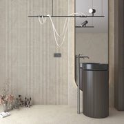 Ambiente baño con revestimiento efecto piedra Bassano Natural - Vetonek
