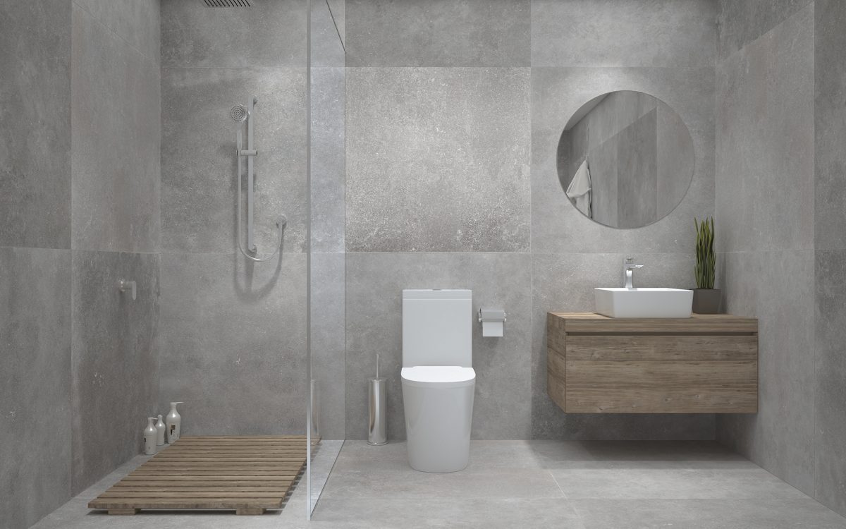 Vannes gris 100x100 en interior