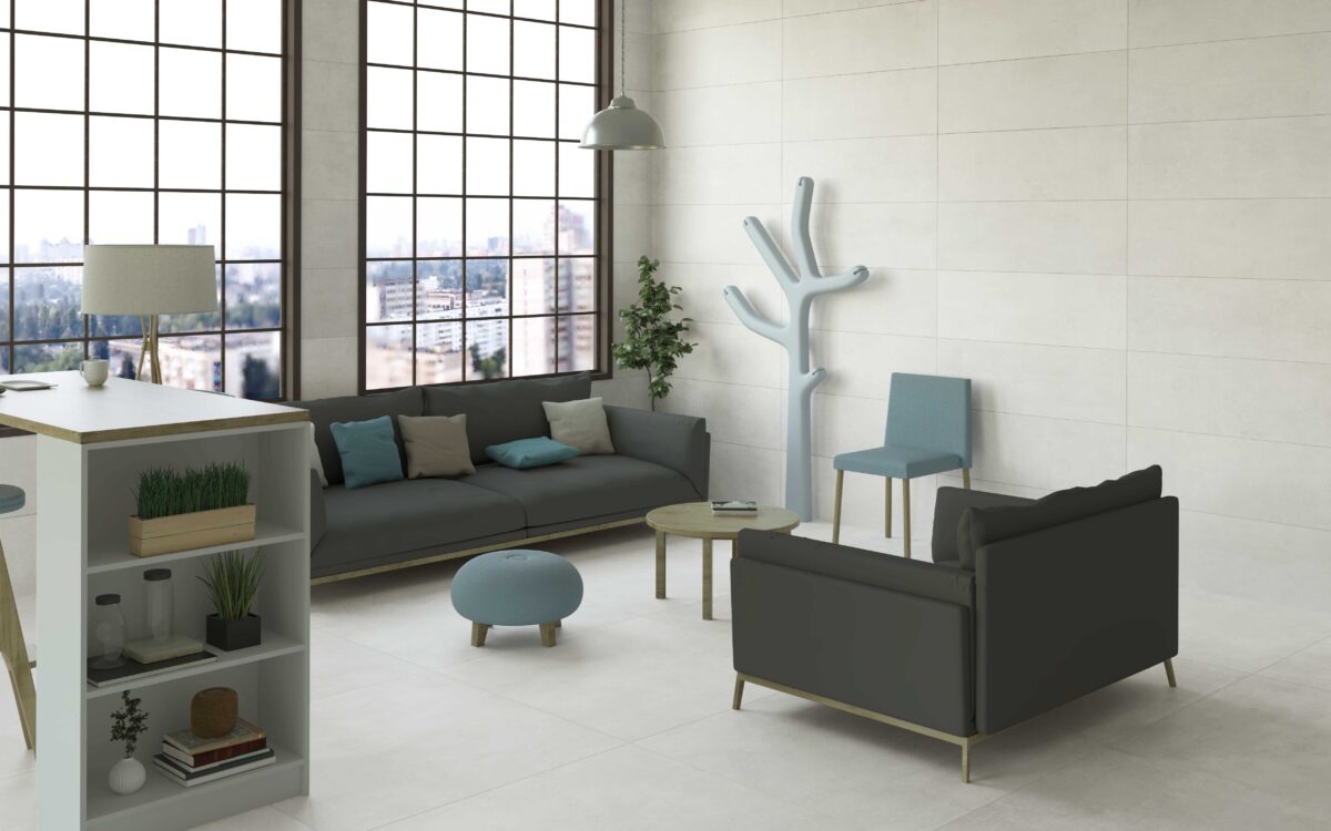 Evian Blanco 33x100 ambiente interior