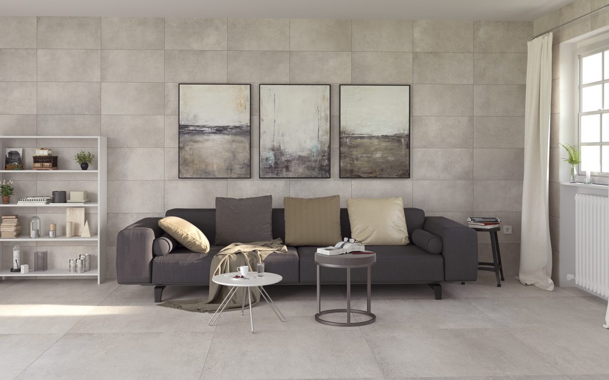 Meaux Gris 100x100 ambiente interior